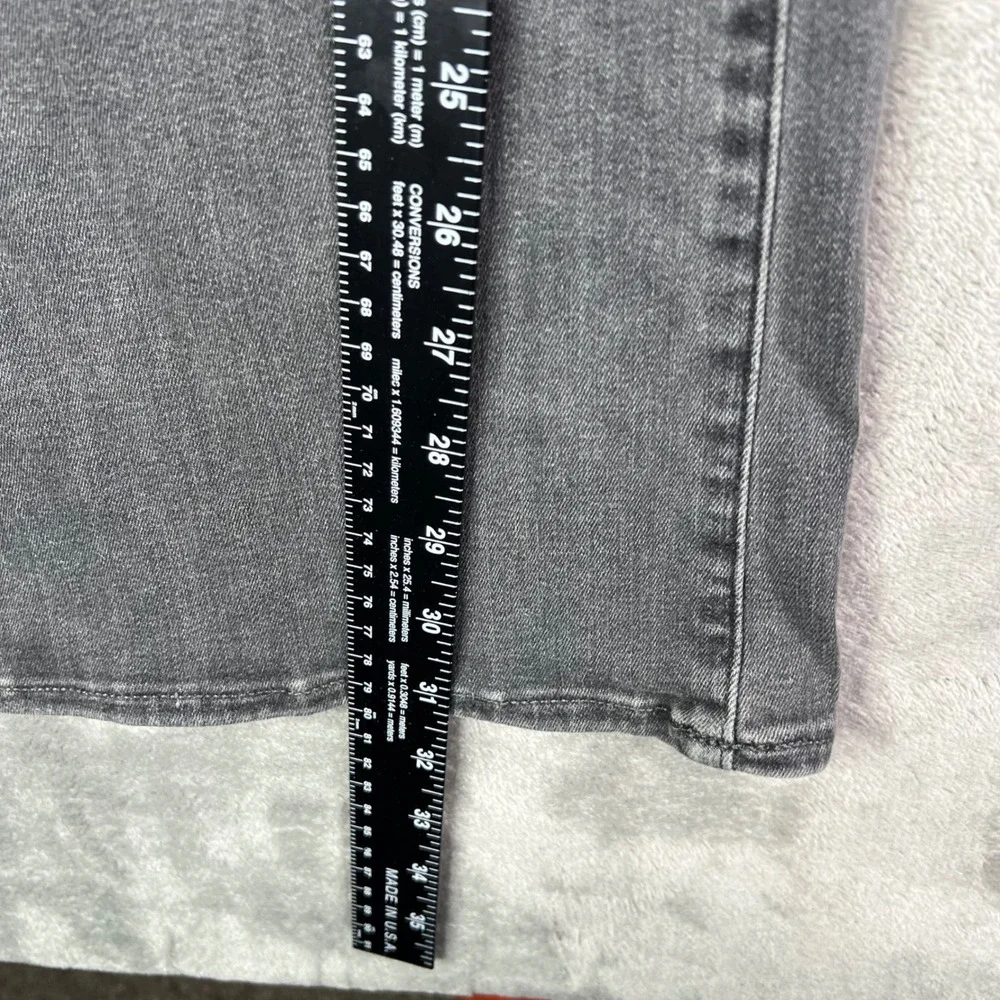 NYDJ Pull-On Ava Daring Flare Jeans Womens Large Gray SpanSpring Stretch Denim - Picture 5 of 15